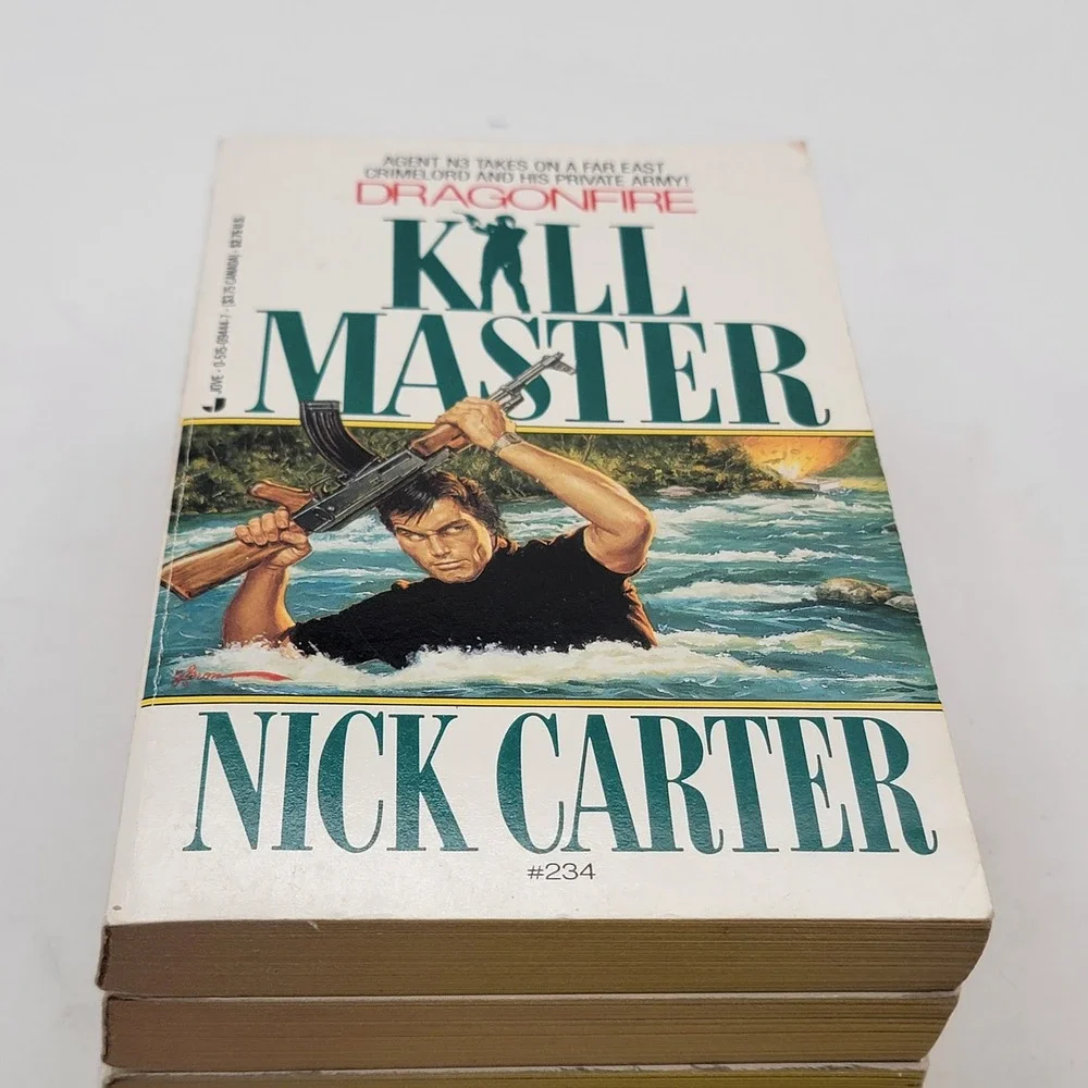 Nick Carter Killmaster Paperback Lot 4 Books 228 232 234 235 Spy Action Good